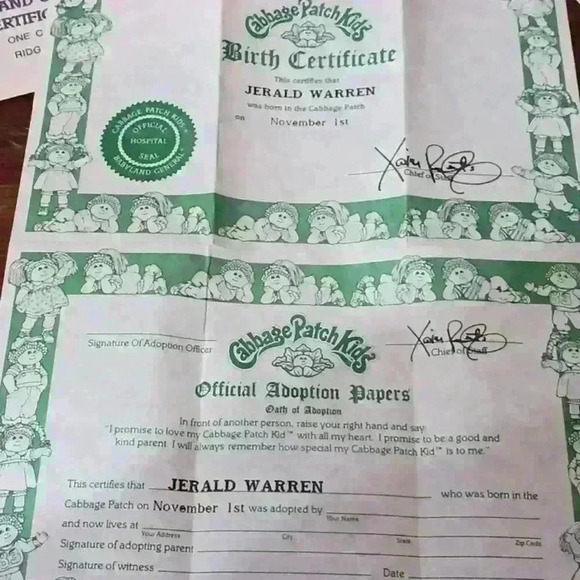 Vintage Cabbage Patch Kids 1984 W Xavier Roberts Signature - Picture 11 of 12